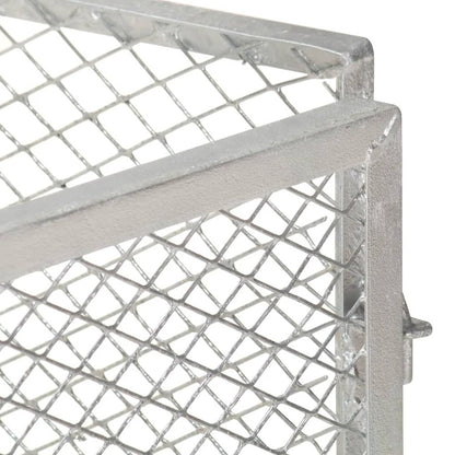 VIDAXL Composteur De Jardin 100x100x77 Cm Fer Galvanisé