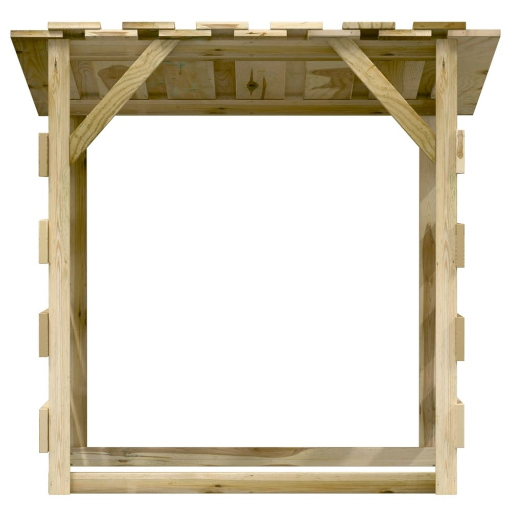 VIDAXL Pergolas Avec Toits 2 Pcs 100x90x100 Cm Bois De Pin Imprégné