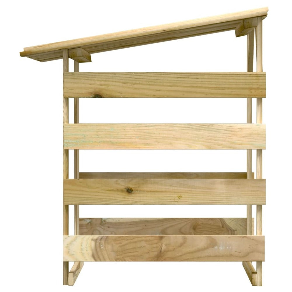 VIDAXL Pergolas Avec Toits 4 Pcs 100x90x100 Cm Bois De Pin Imprégné