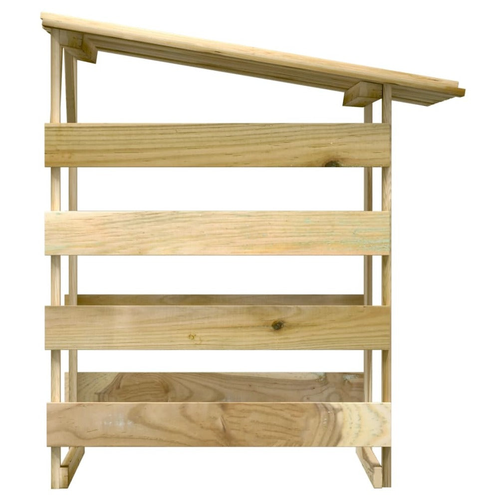 VIDAXL Pergola Avec Toit 100x90x100 Cm Bois De Pin Imprégné