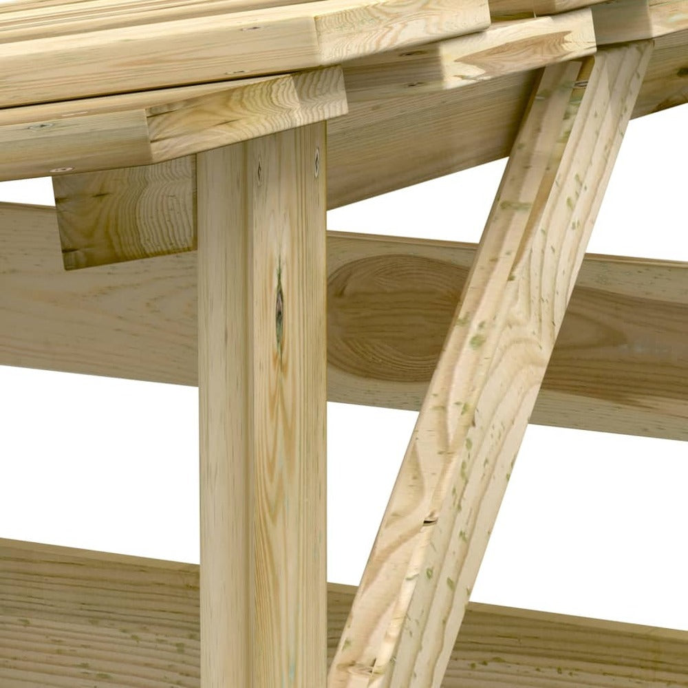 VIDAXL Pergolas Avec Toits 6 Pcs 100x90x200 Cm Bois De Pin Imprégné