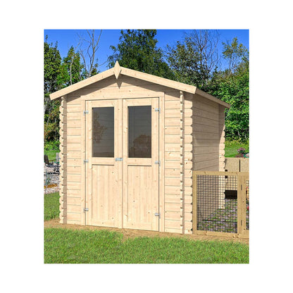  Abri De Jardin En Bois Double Pente Mini 220 X 220 Cm