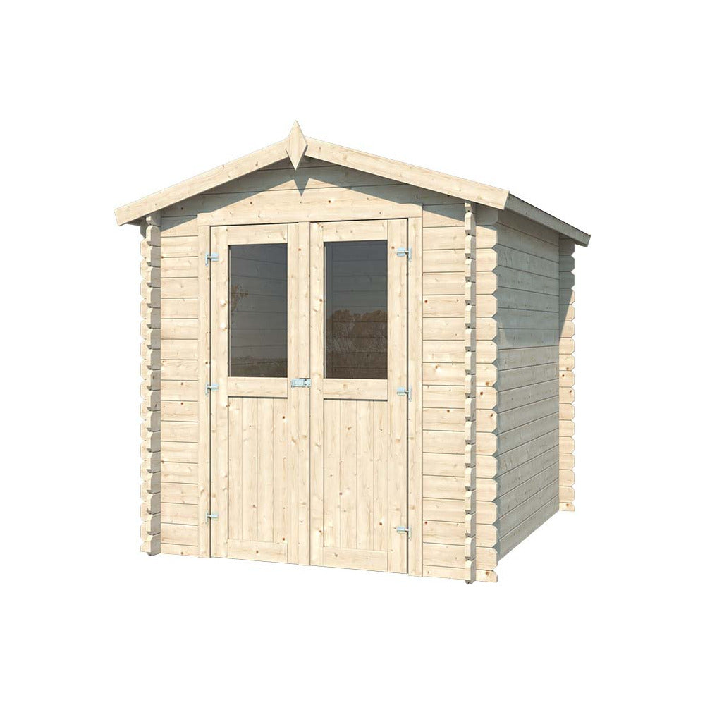  Abri De Jardin En Bois Double Pente Mini 220 X 220 Cm