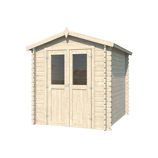  Abri De Jardin En Bois Double Pente Mini 220 X 220 Cm