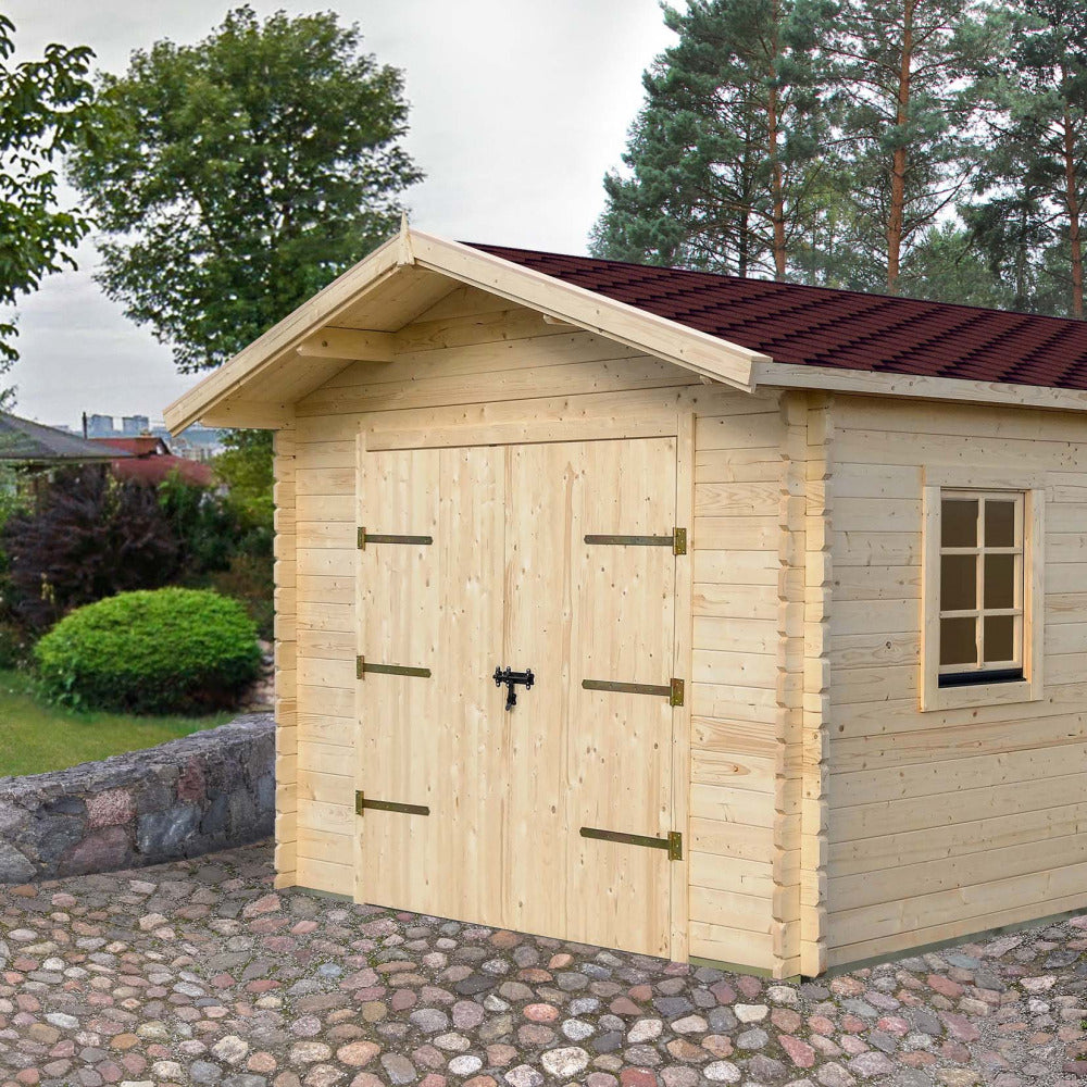  Garage En Bois Double Pente Basic