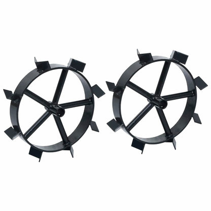 VIDAXL Roues Métalliques Pour Cultivateur à Essence 6,5 Ch 2 Pcs