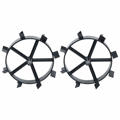 VIDAXL Roues Métalliques Pour Cultivateur à Essence 6,5 Ch 2 Pcs