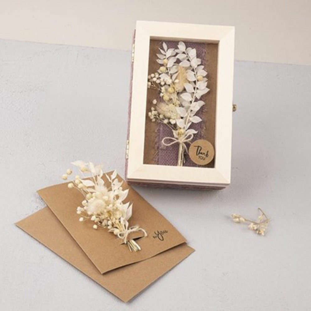  Bouquet De Fleurs Séchées Blanches