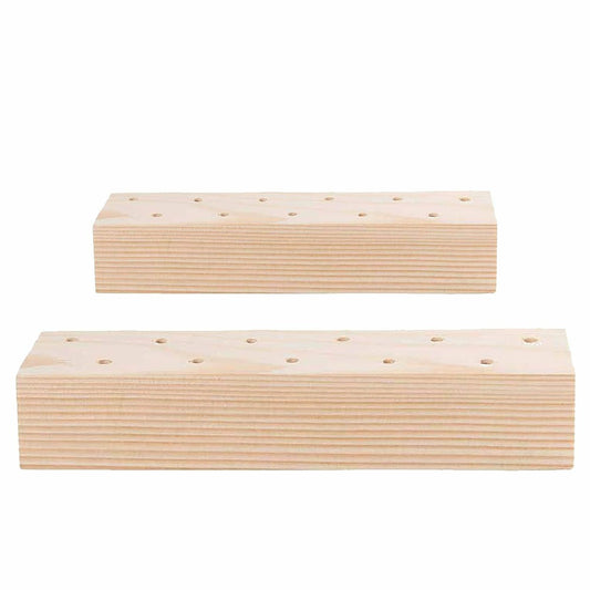  2 Support En Bois Pour Fleurs Séchées - 21 X 4 X 5 Cm