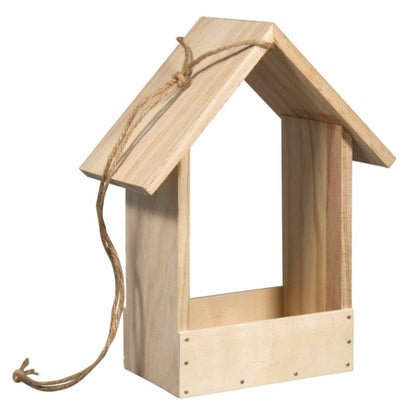  Mangeoire à Oiseaux En Bois 20 X 10 X 25 Cm