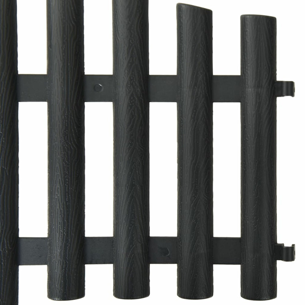 VIDAXL Bordures De Pelouse 17 Pcs Anthracite 10 M Pp