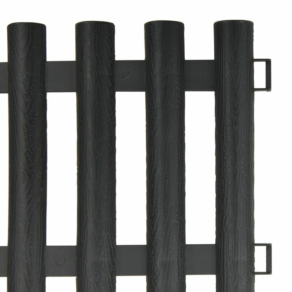 VIDAXL Bordures De Pelouse 17 Pcs Anthracite 10 M Pp