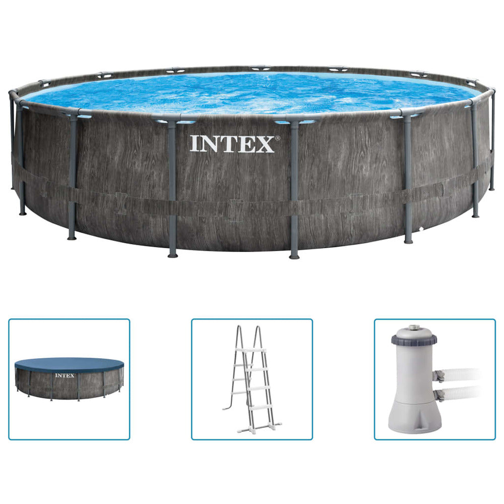 Intex Ensemble De Piscine Greywood Prism Frame Premium 457x122 Cm
