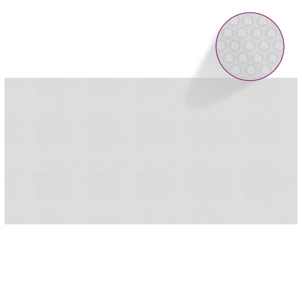 VIDAXL Film Solaire De Piscine Flottant Pe 975x488 Cm Gris