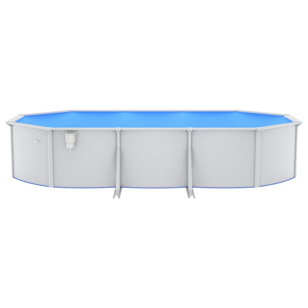VIDAXL Piscine Avec Pompe Filtrante à Sable Et échelle 610x360x120 Cm