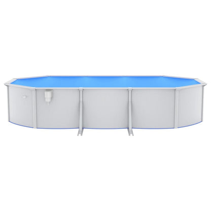 VIDAXL Piscine Avec Pompe Filtrante à Sable Et échelle 610x360x120 Cm