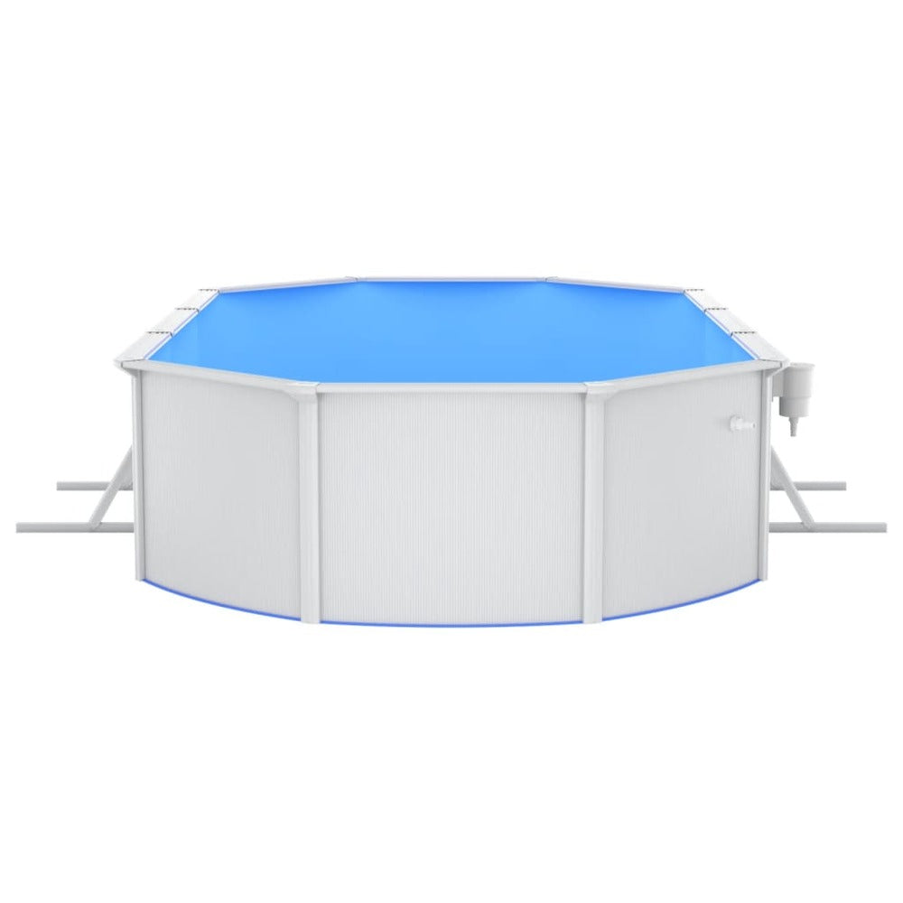 VIDAXL Piscine Avec Pompe Filtrante à Sable Et échelle 610x360x120 Cm