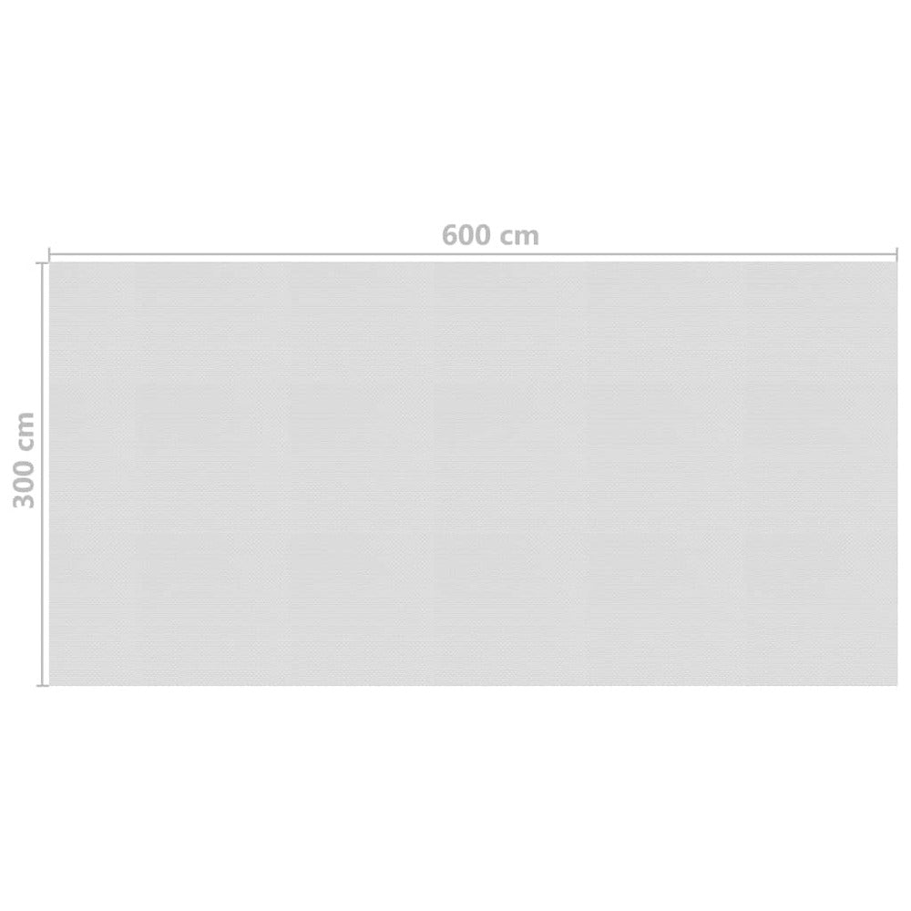 VIDAXL Film Solaire De Piscine Flottant Pe 600x300 Cm Gris