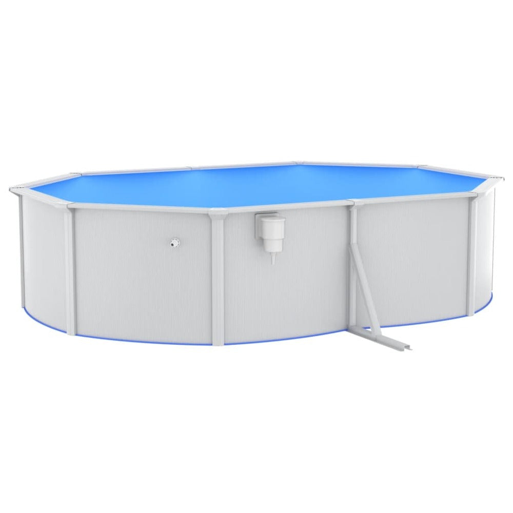 VIDAXL Piscine Avec échelle De Sécurité 490x360x120 Cm