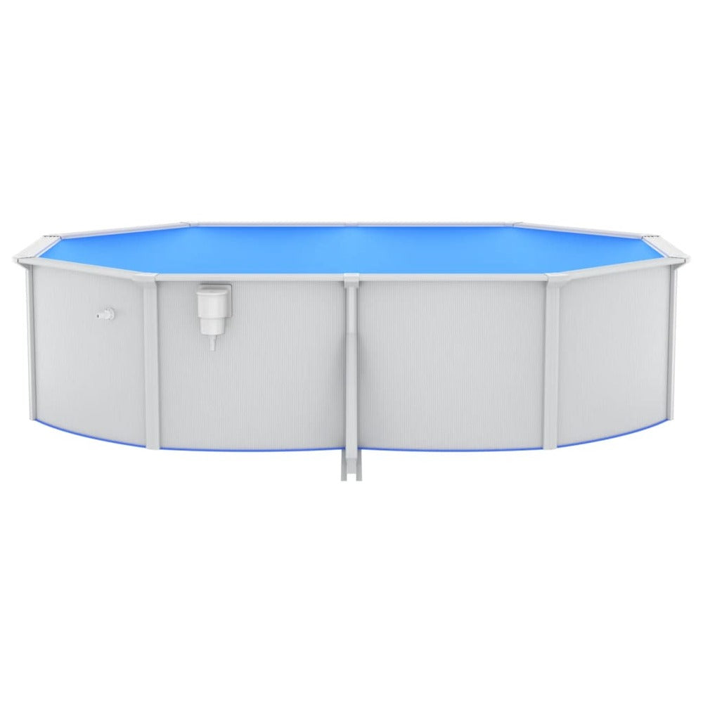 VIDAXL Piscine Avec échelle De Sécurité 490x360x120 Cm