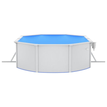 VIDAXL Piscine Avec Pompe Filtrante à Sable 490x360x120 Cm