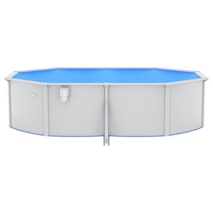 VIDAXL Piscine Avec Pompe Filtrante à Sable 490x360x120 Cm
