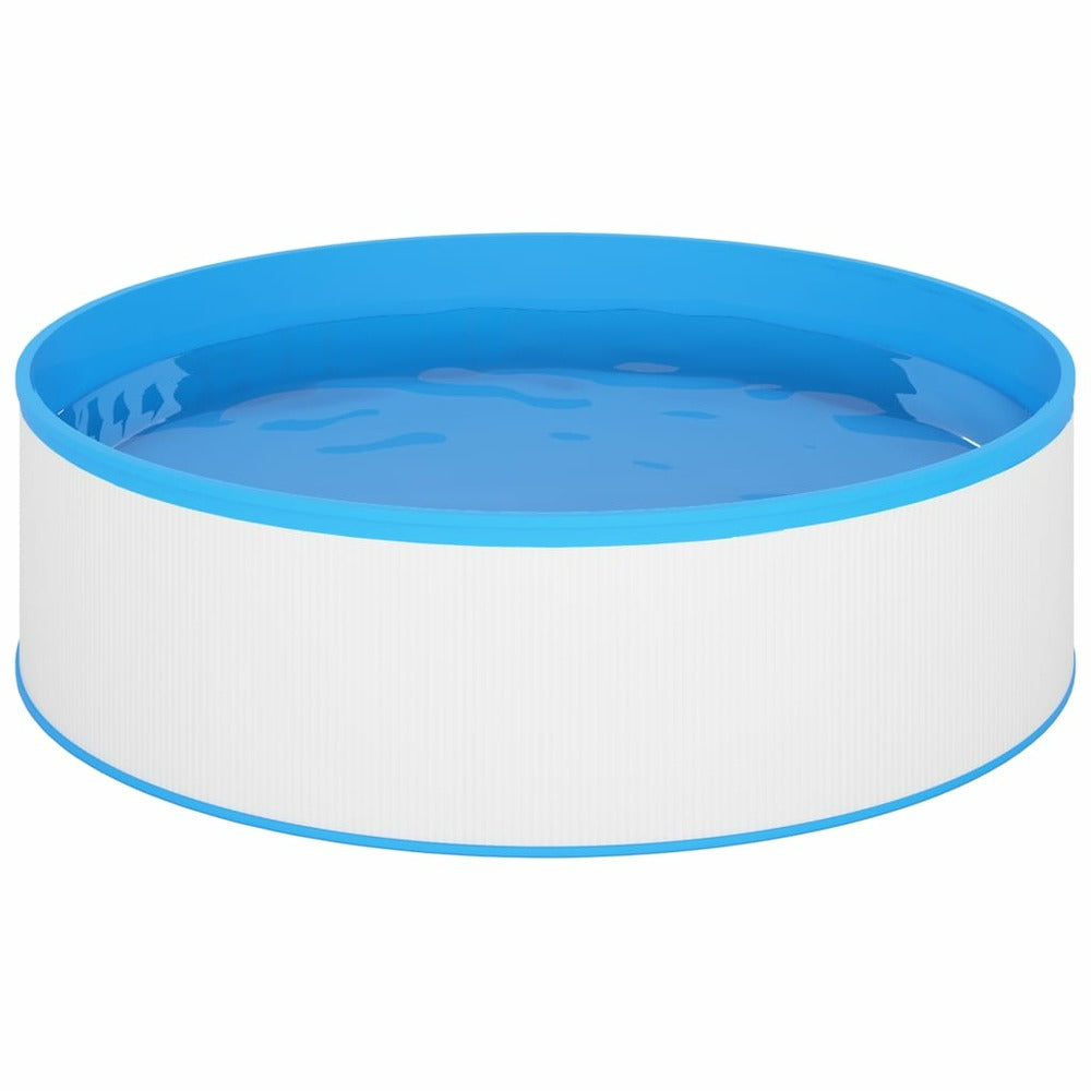 VIDAXL Piscine Avec écumoire Suspendue Et Pompe 350x90 Cm Blanc