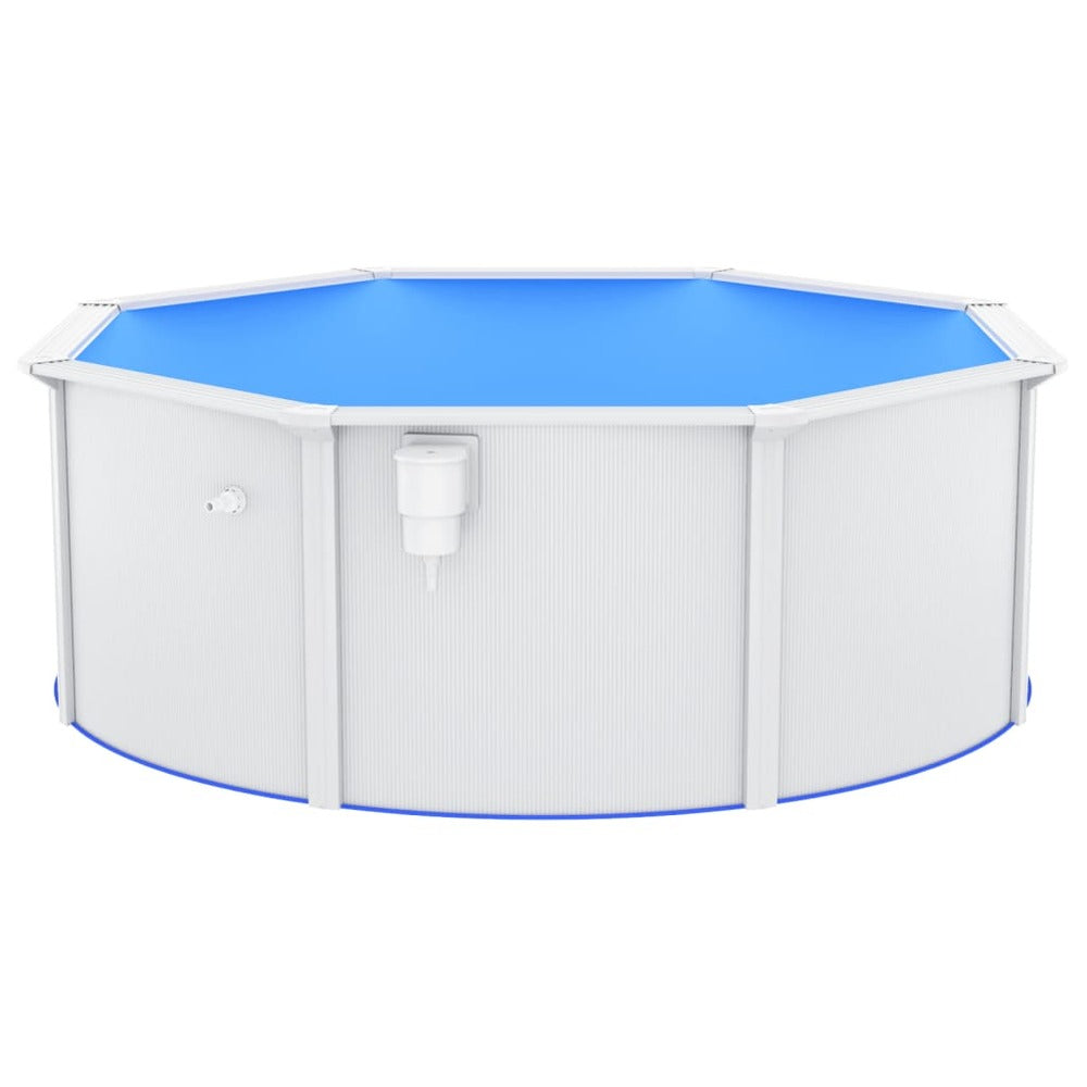 VIDAXL Piscine Avec Parois En Acier 360x120 Cm Blanc