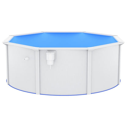 VIDAXL Piscine Avec Parois En Acier 360x120 Cm Blanc