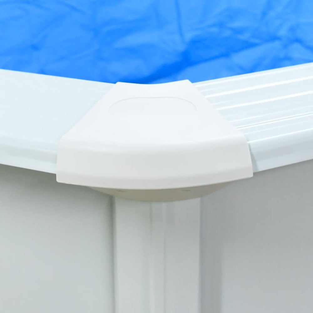 VIDAXL Piscine Avec Parois En Acier 360x120 Cm Blanc