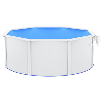 VIDAXL Piscine Avec Parois En Acier 360x120 Cm Blanc