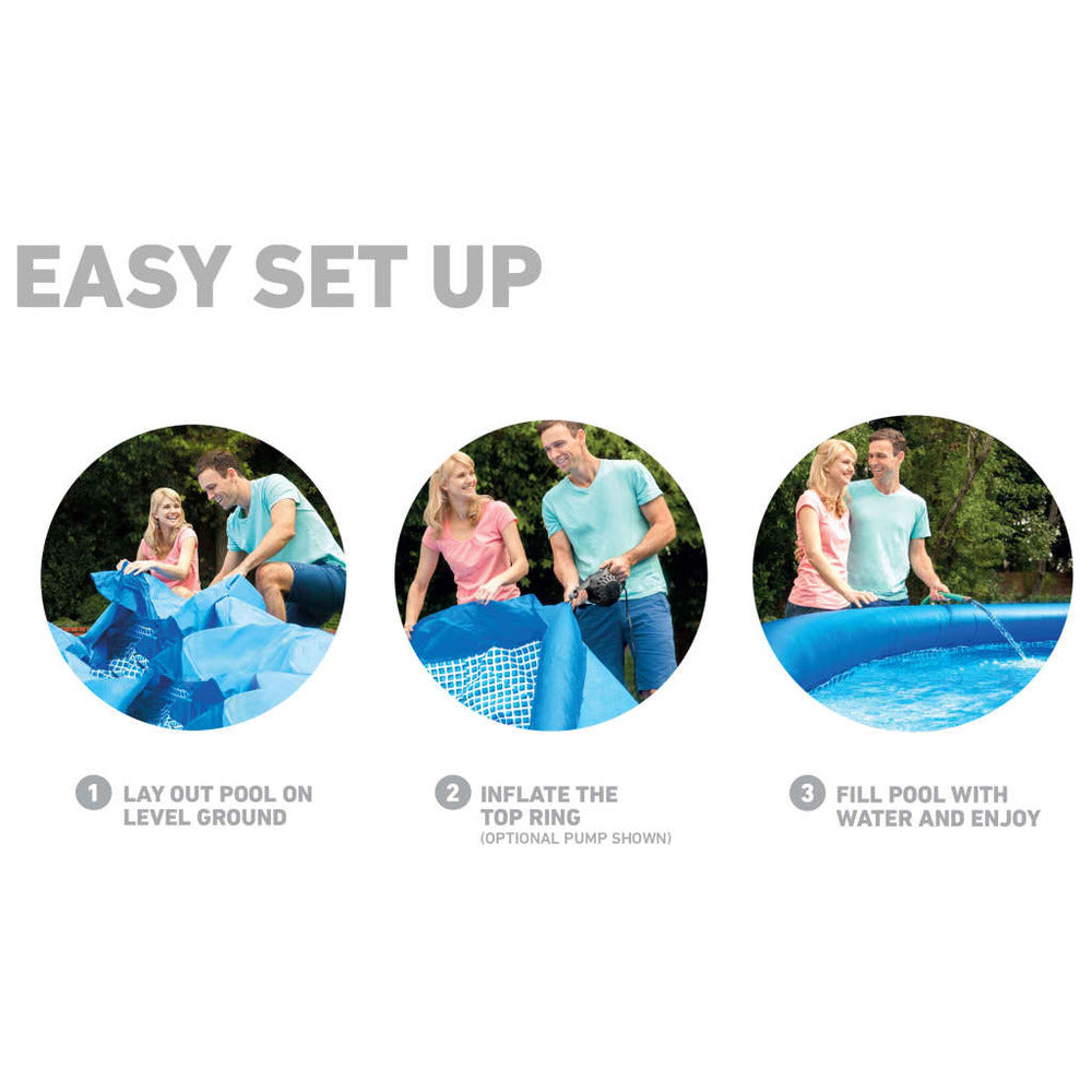 Intex Piscine Easy Set Avec Système De Filtration 457x84 Cm