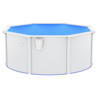 VIDAXL Piscine Avec Parois En Acier 300x120 Cm Blanc