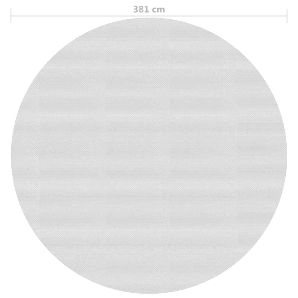 VIDAXL Film Solaire De Piscine Flottant Pe 381 Cm Gris