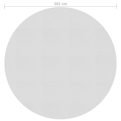 VIDAXL Film Solaire De Piscine Flottant Pe 381 Cm Gris