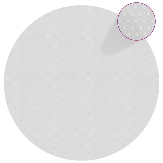 VIDAXL Film Solaire De Piscine Flottant Pe 381 Cm Gris
