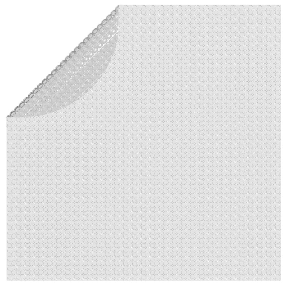 VIDAXL Film Solaire De Piscine Flottant Pe 381 Cm Gris