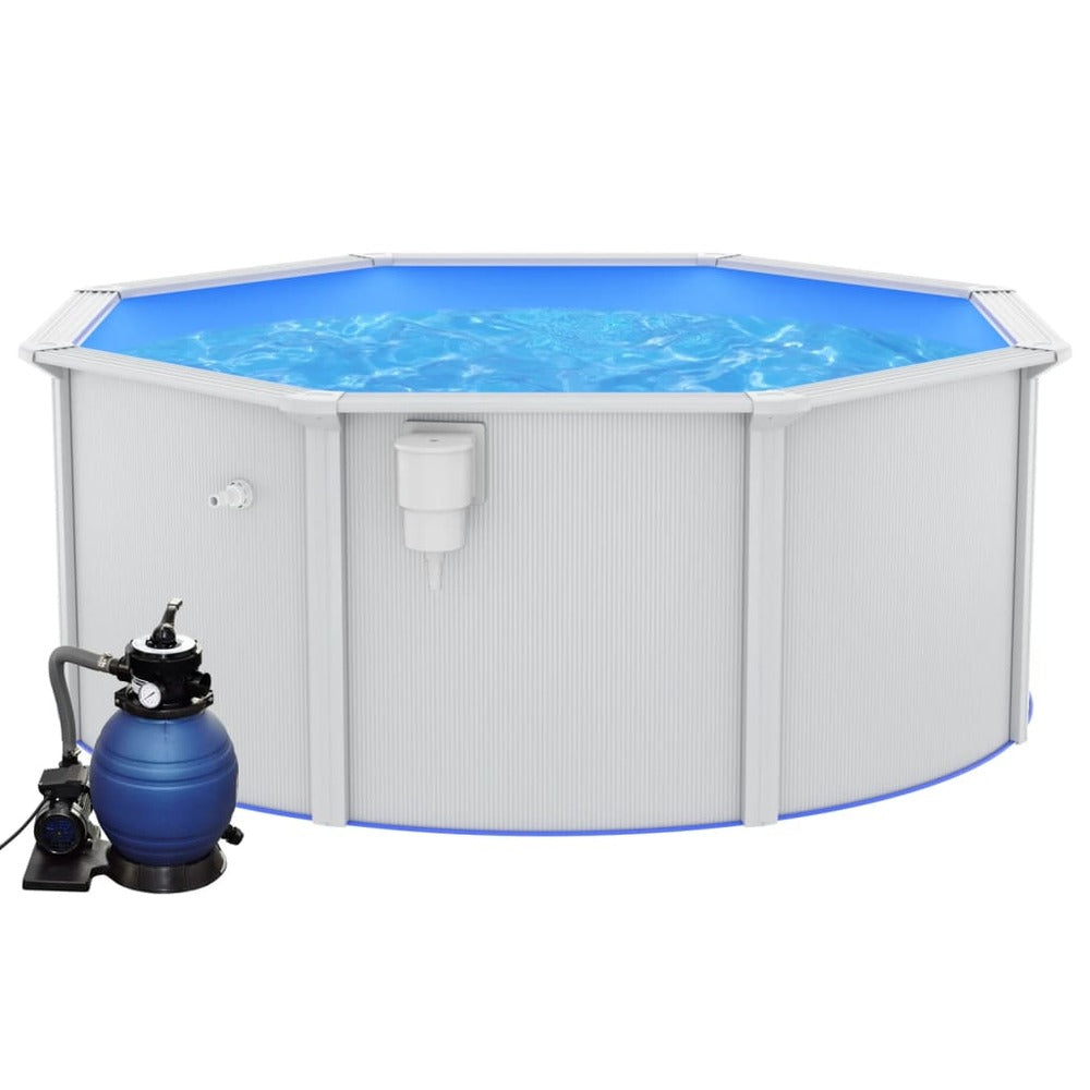 VIDAXL Piscine Avec Pompe Filtrante à Sable 300x120 Cm