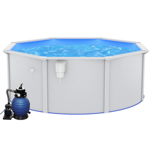 VIDAXL Piscine Avec Pompe Filtrante à Sable 360x120 Cm