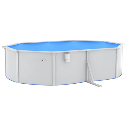 VIDAXL Piscine Avec Pompe Filtrante à Sable Et échelle 490x360x120 Cm