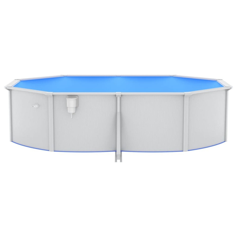 VIDAXL Piscine Avec Pompe Filtrante à Sable Et échelle 490x360x120 Cm