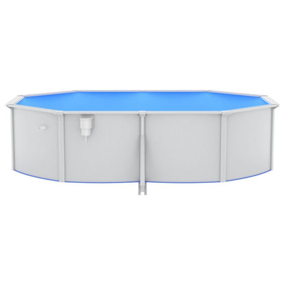 VIDAXL Piscine Avec Pompe Filtrante à Sable Et échelle 490x360x120 Cm