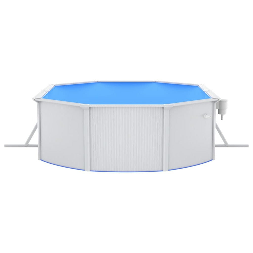 VIDAXL Piscine Avec Pompe Filtrante à Sable Et échelle 490x360x120 Cm
