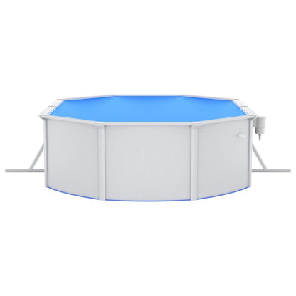 VIDAXL Piscine Avec Pompe Filtrante à Sable Et échelle 490x360x120 Cm