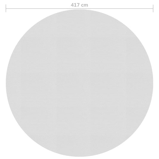 VIDAXL Film Solaire De Piscine Flottant Pe 417 Cm Gris