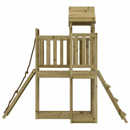 VIDAXL Maisonnette De Jeu Avec Mur D'escalade Bois De Pin Imprégné