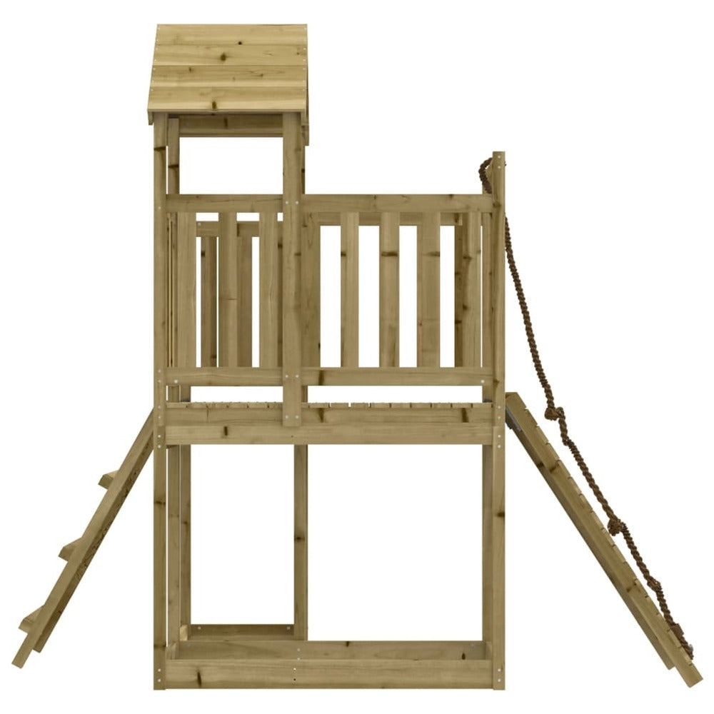 VIDAXL Maisonnette De Jeu Avec Mur D'escalade Bois De Pin Imprégné