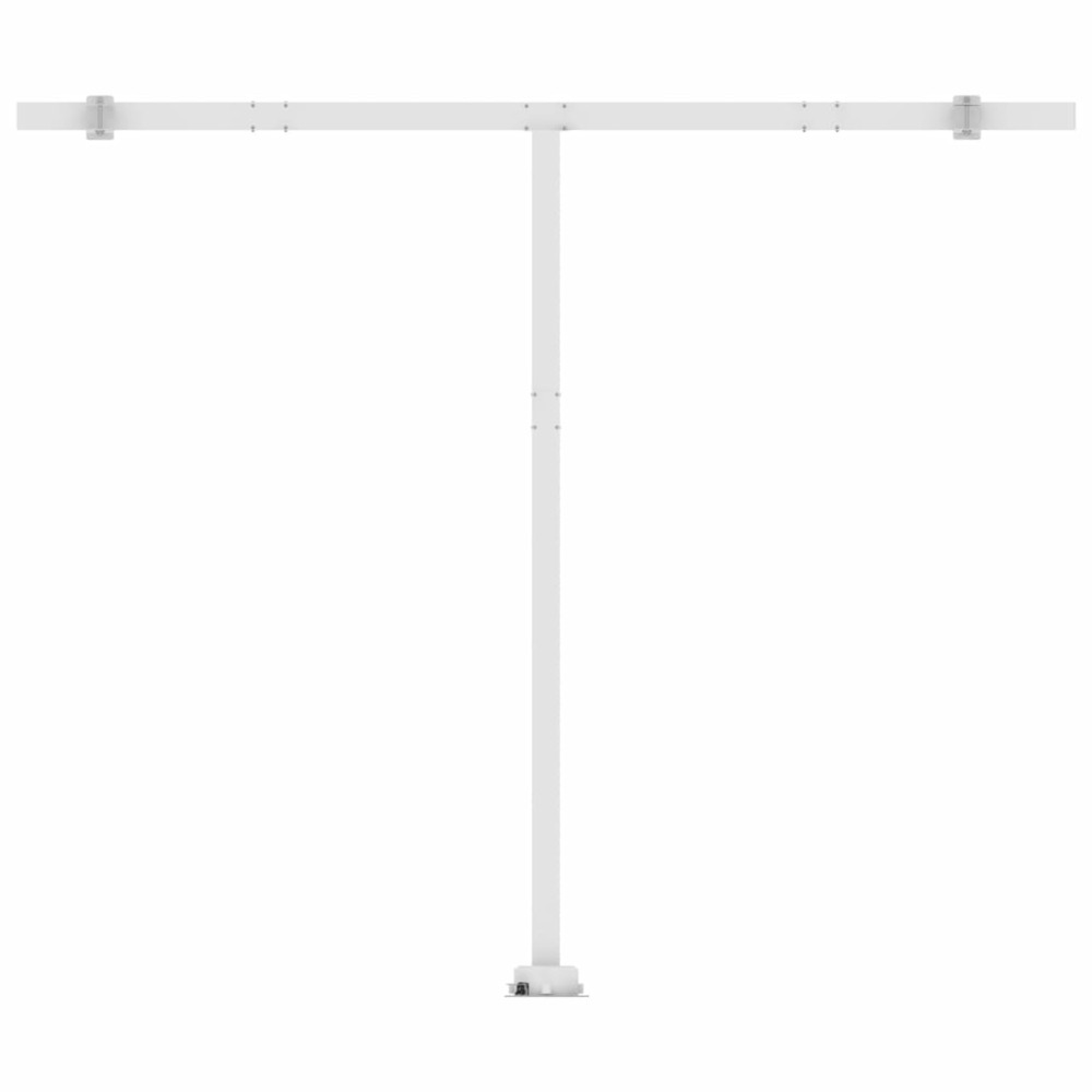 VIDAXL Auvent Automatique Capteur De Vent/led 350x250 Cm Bleu Et Blanc