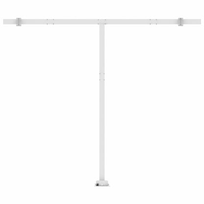 VIDAXL Auvent Automatique Capteur De Vent/led 350x250 Cm Bleu Et Blanc