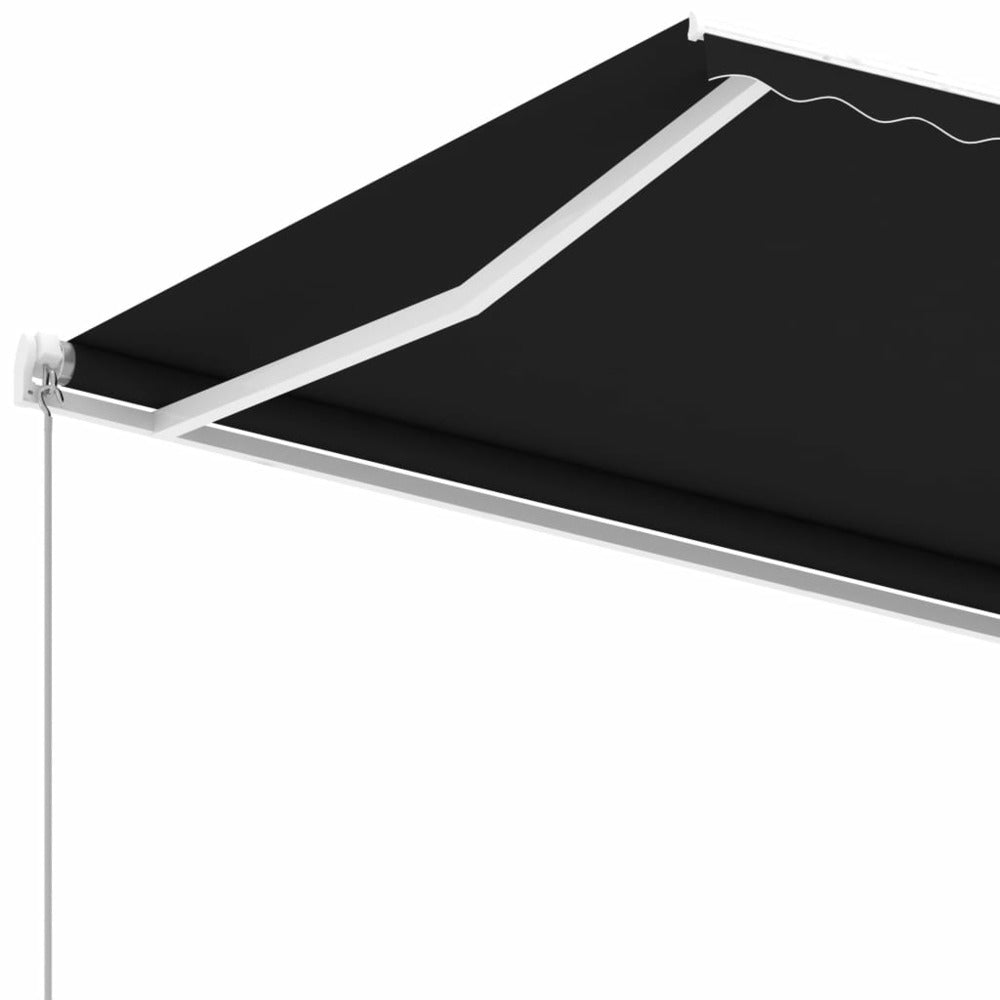 VIDAXL Auvent Manuel Rétractable Sur Pied 400x300 Cm Anthracite